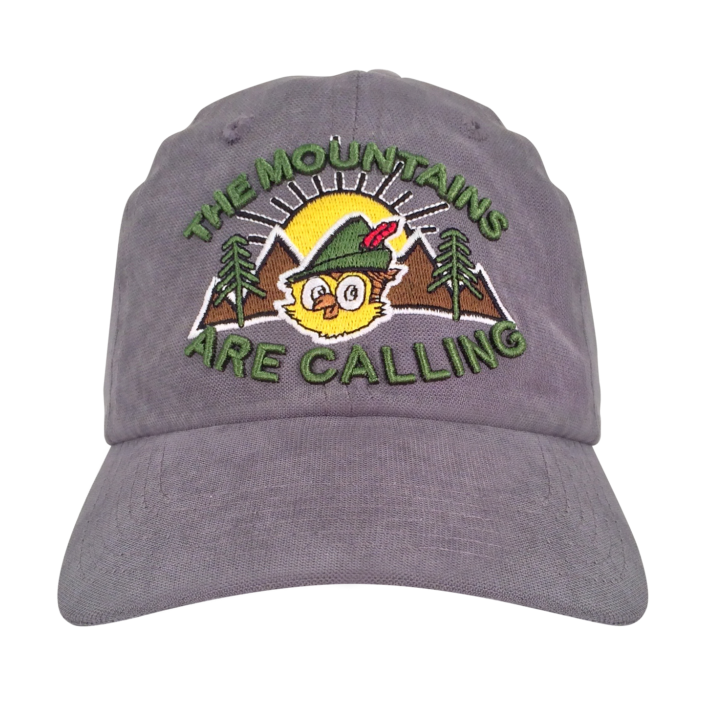 Woodsy Owl The Mountains are Calling Hat Officially Licensed - Grey
