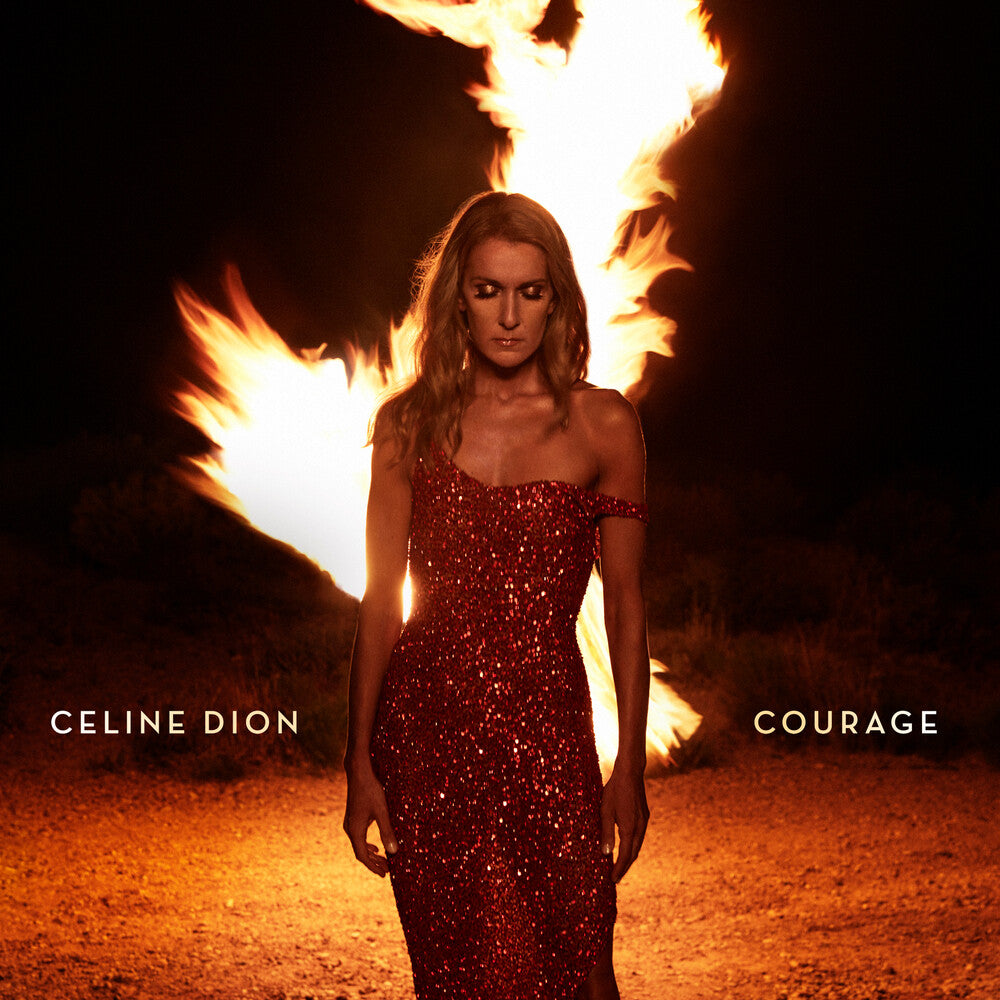the album cover for Celine Dion - Courage [Deluxe]