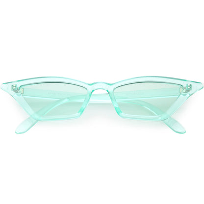 Women's Colorful Translucent Color Tone Lens Cat Eye Sunglasses C735