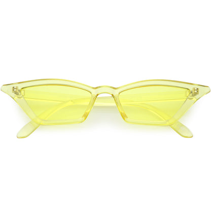 Women's Colorful Translucent Color Tone Lens Cat Eye Sunglasses C735