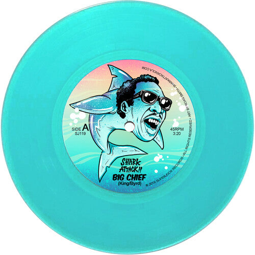 Shark Attack!! - Big Chief / Bamboula - Aqua Blue - Vinyl Record