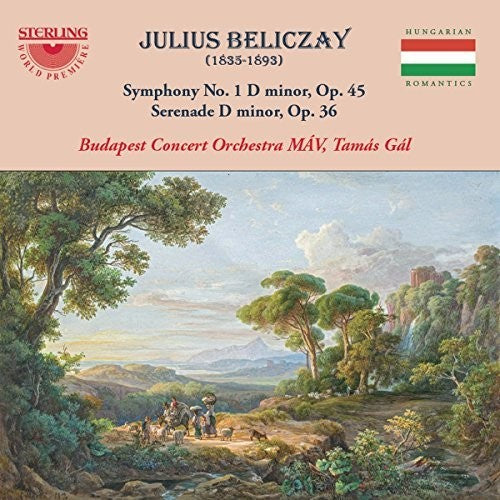 the album cover for Beliczay / Budapest Concert Orch / Gal - Symphony 1 in D Minor 45 / Serenade in D Minor 36