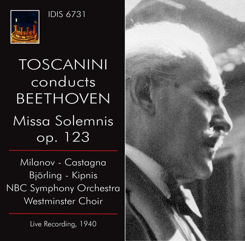 the album cover for Westminster Choir - Toscanini Conducts Beethoven / Missa Solemnis