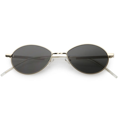 Classic Retro Unisex Metal Oval Dapper Sunglasses C741