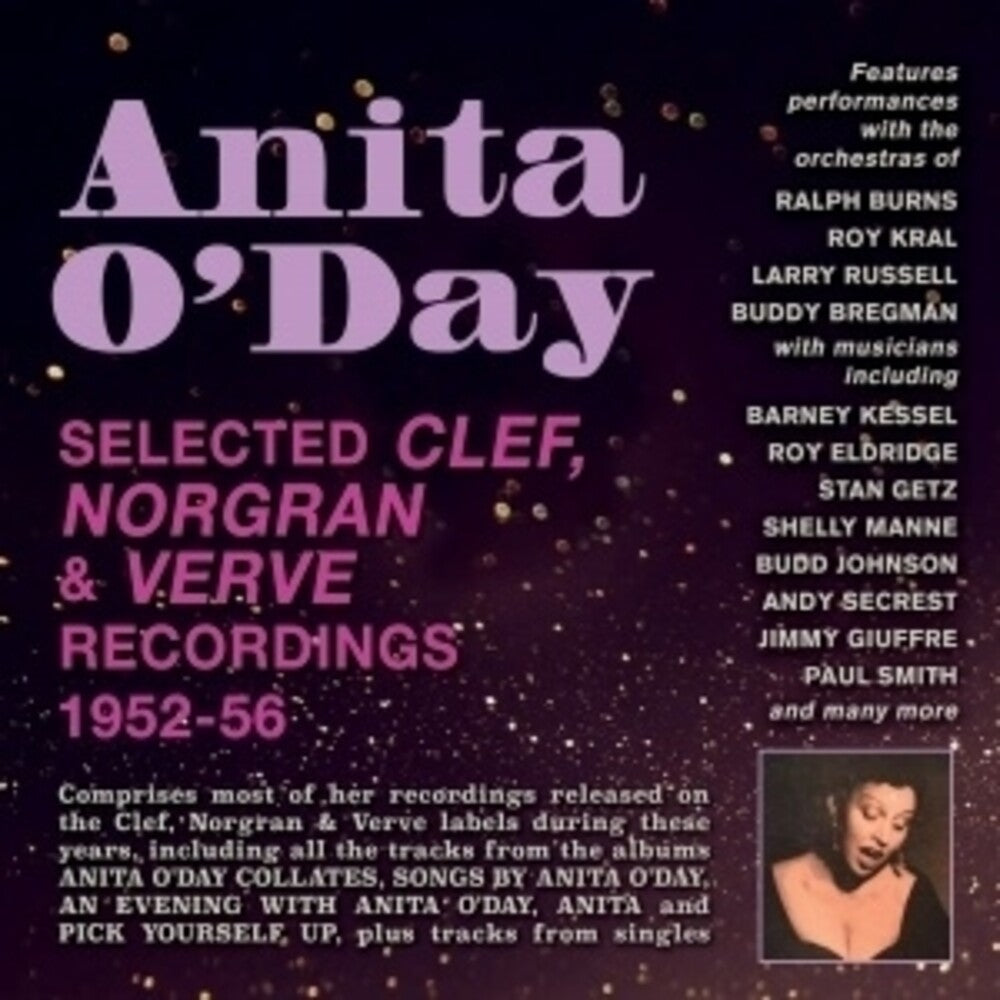 the album cover for Anita Oday - Selected Clef, Norgran & Verve Recordings 1952-56