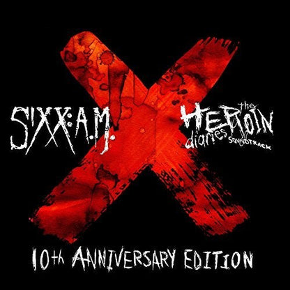 Sixx:a.M. - The Heroin Diaries Soundtrack: 10th Anniversary Edition [2LP RED & BLACK MARBLE] Vinyl Record