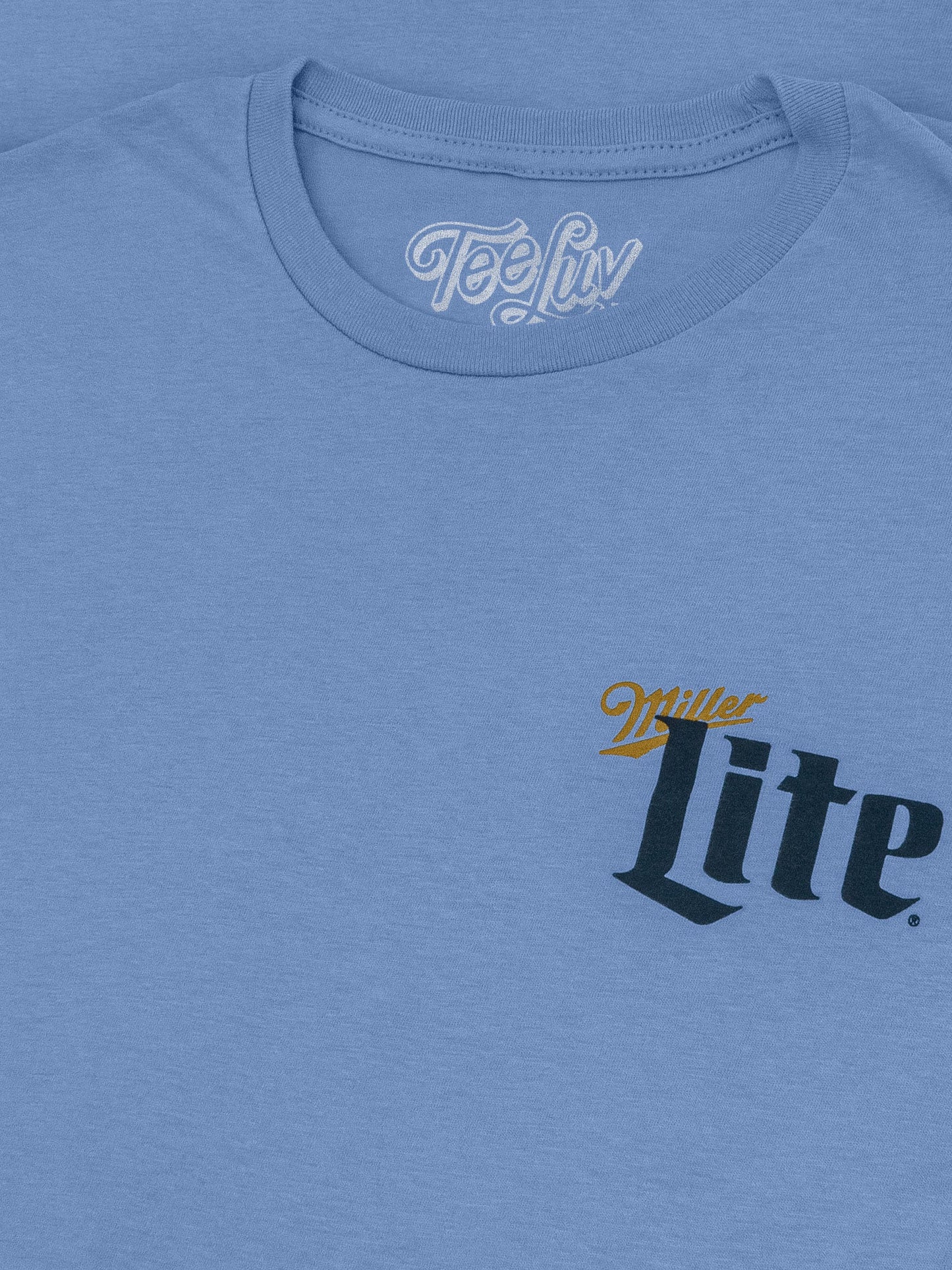 Miller Lite Milwaukee Wisconsin Mens T Shirt Officially Licensed Blue