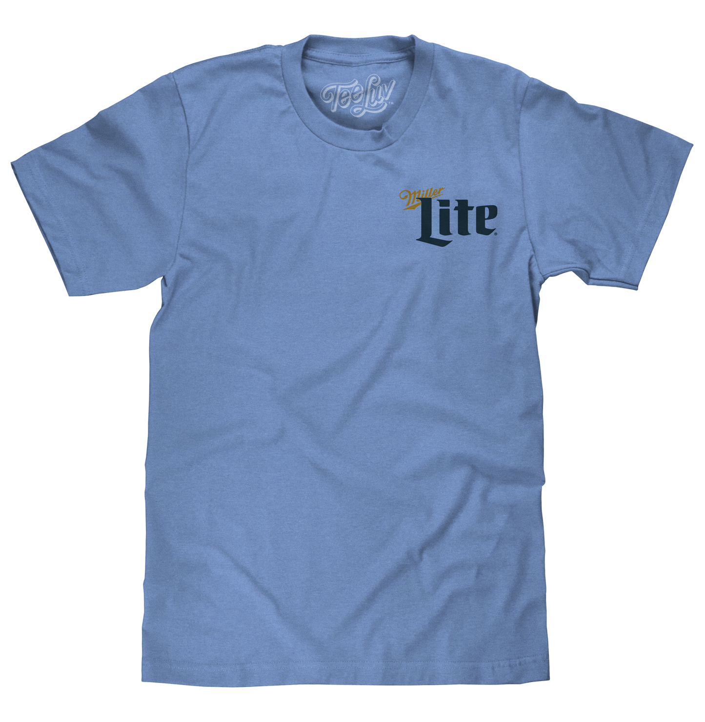 Miller Lite Milwaukee Wisconsin Mens T Shirt Officially Licensed Blue