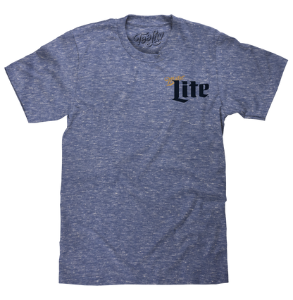 Miller Lite Milwaukee Wisconsin Mens T Shirt Officially Licensed Blue