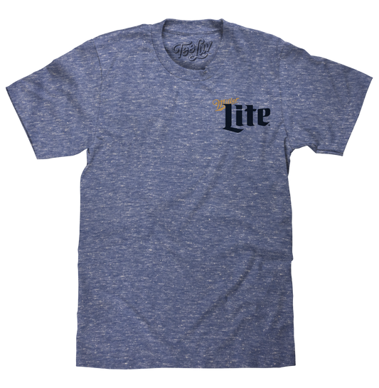 Miller Lite Milwaukee Wisconsin Mens T Shirt Officially Licensed Blue