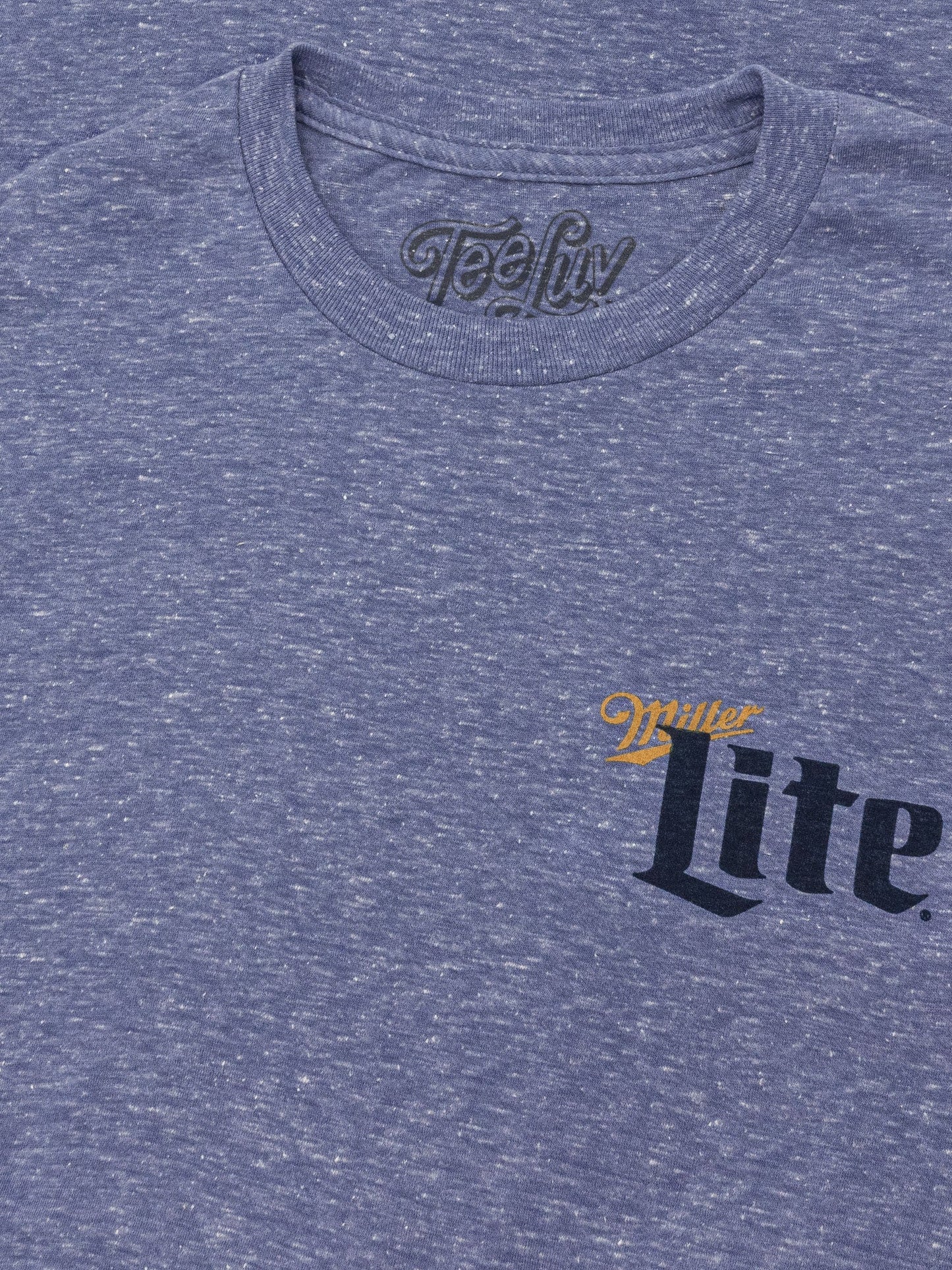 Miller Lite Milwaukee Wisconsin Mens T Shirt Officially Licensed Blue
