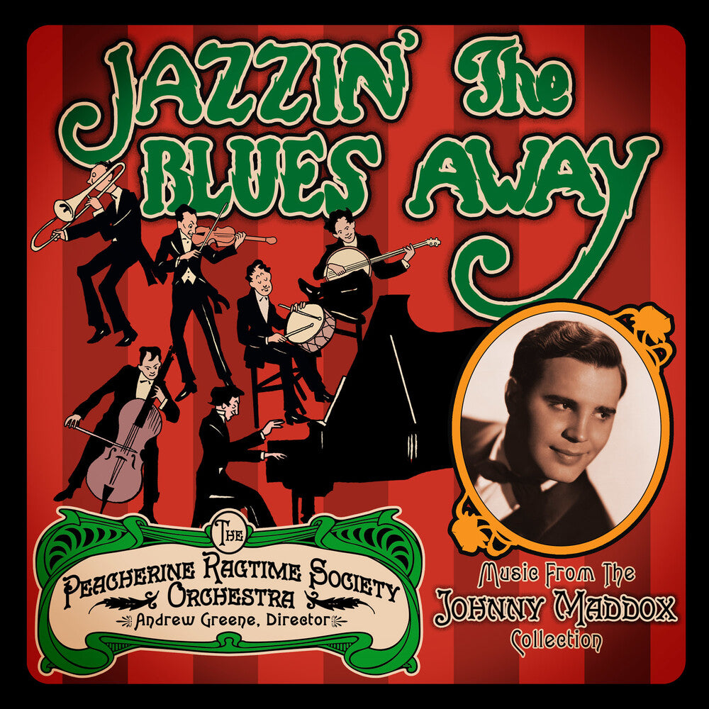 the album cover for Peacherine Ragtime Society Orchestra - Jazzin the Blues Away