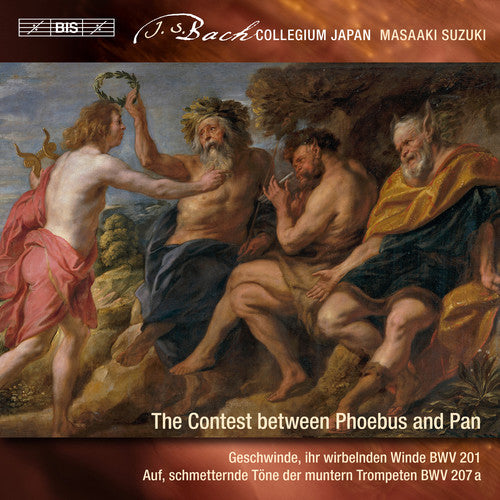 the album cover for J Bach S / Suzuki / Suga - Secular Cantatas 9 / Contest Between Phoebus & Pan