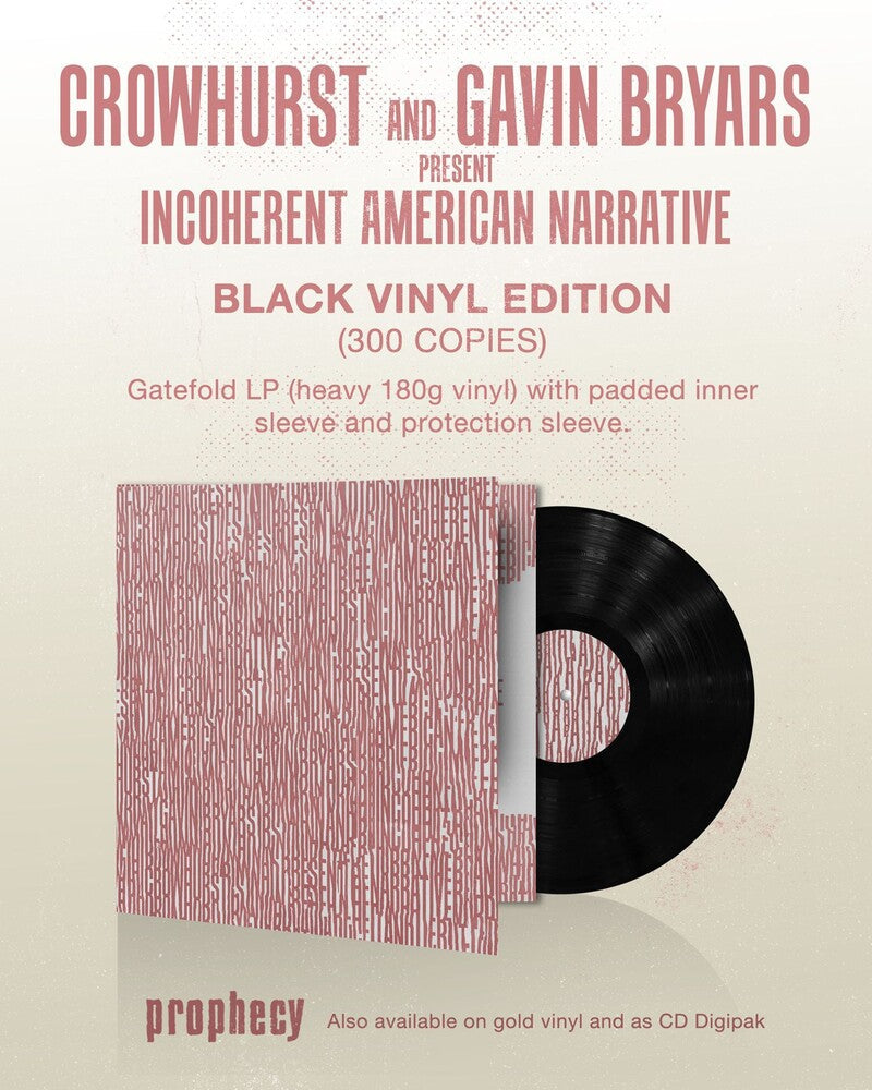 Crowhurst and Gavin Bryars present Incoherent American Narrative [LP] Vinyl Record