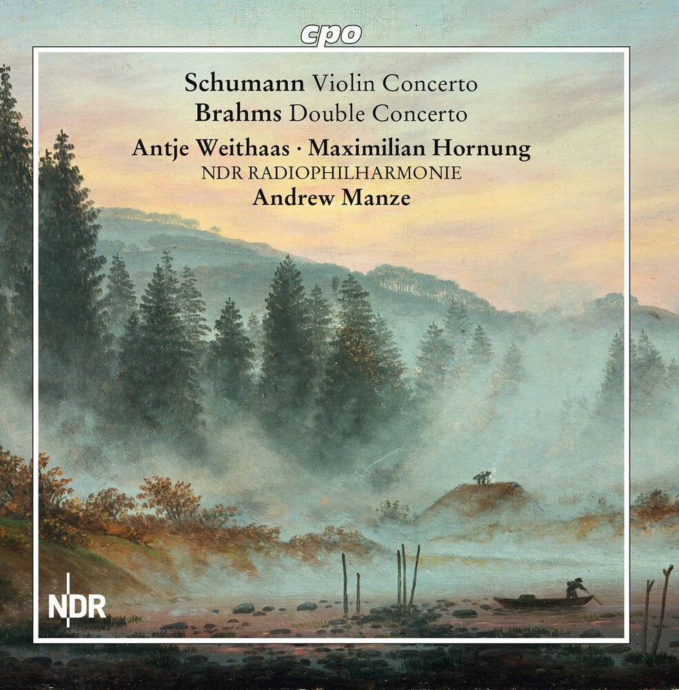 the album cover for Brahms / Weithaas / Manze - Violin Concerto Double Concert
