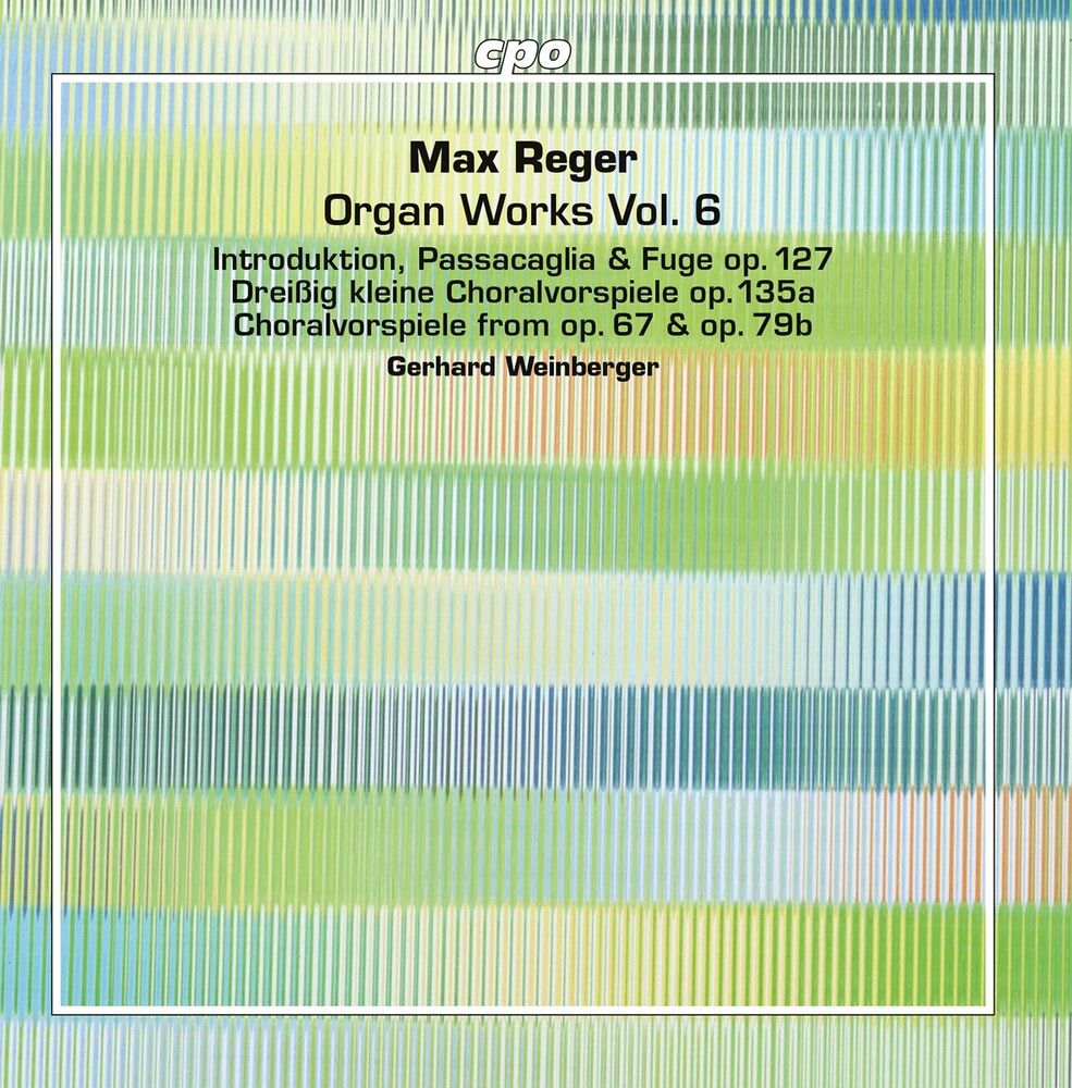 the album cover for Reger / Weinberger - Organ Works 6