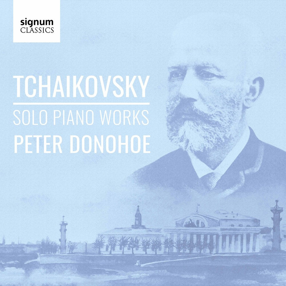 the album cover for Tchaikovsky / Donohoe - Solo Piano Works