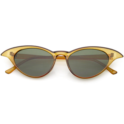 Women's Retro Low Pointed Cat Eye Sunglasses C737