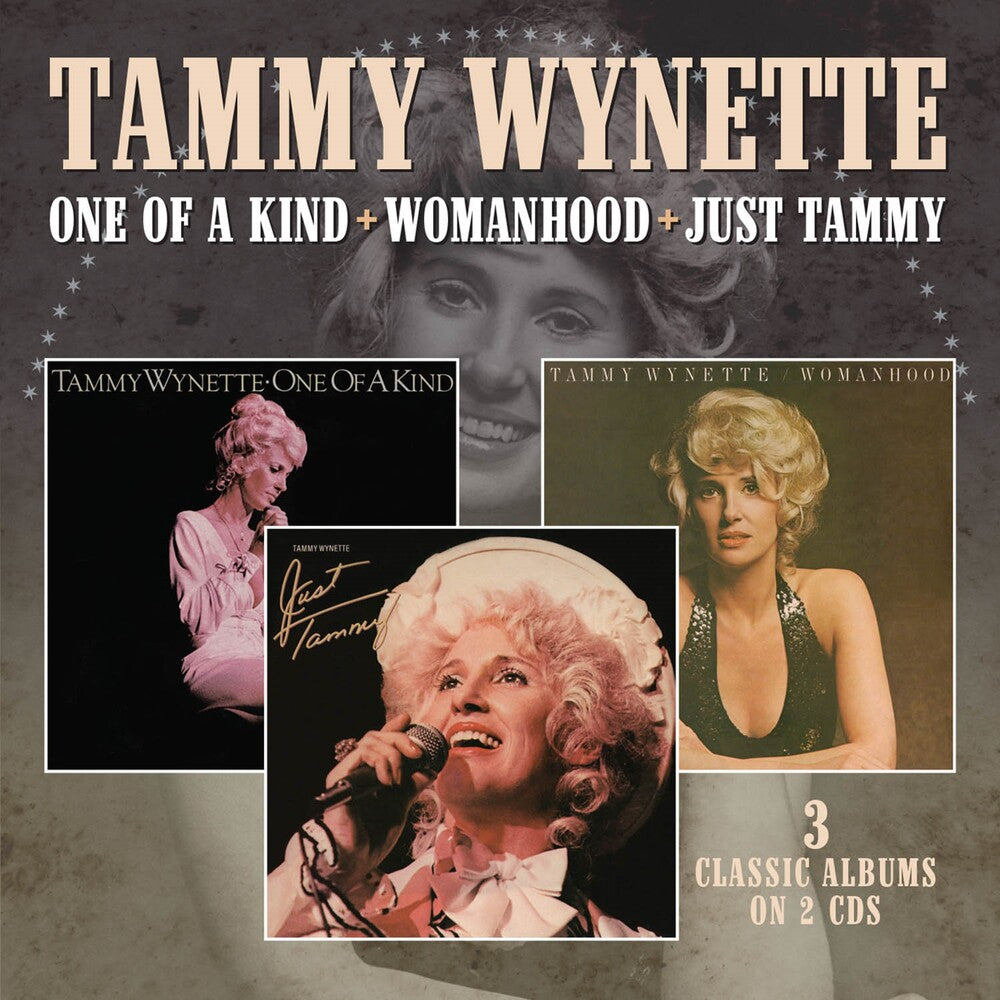 the album cover for Tammy Wynette - One Of A Kind / Womanhood / Just Tammy