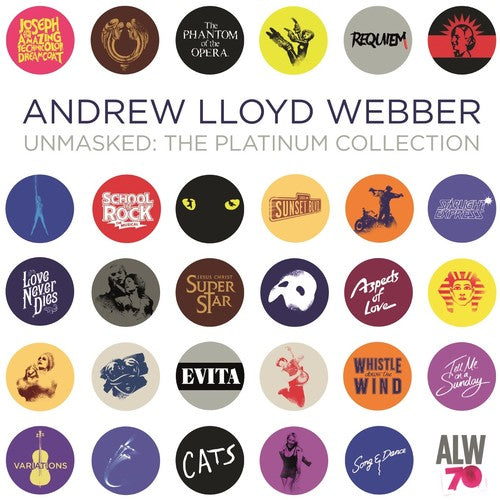 the album cover for Andrew Lloyd Webber - Unmasked: The Platinum Collection [2CD]