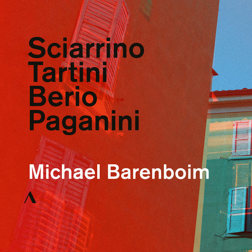 the album cover for Berio / Barenboim - Sciarrino / Tartini / Berio / Paganini
