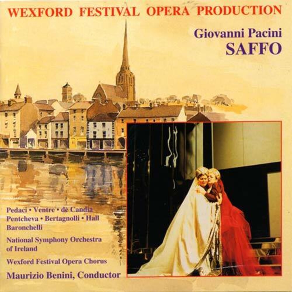 the album cover for Aled Hall - Pacini: Saffo