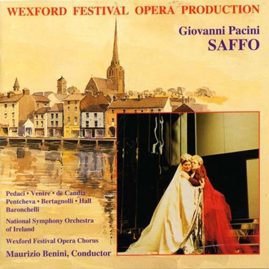 the album cover for Aled Hall - Pacini: Saffo