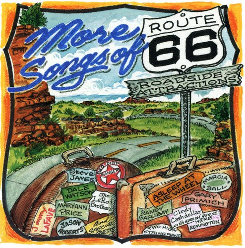 the album cover for More Songs Of Route 66 Roa - More Songs Of Route 66: Roadside Attractions