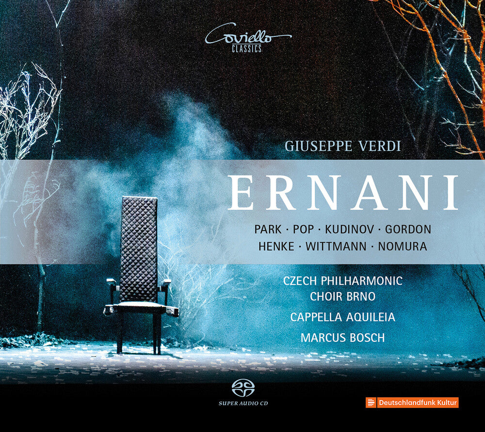the album cover for Verdi / Czech Philharmonic / Nomura - Ernani