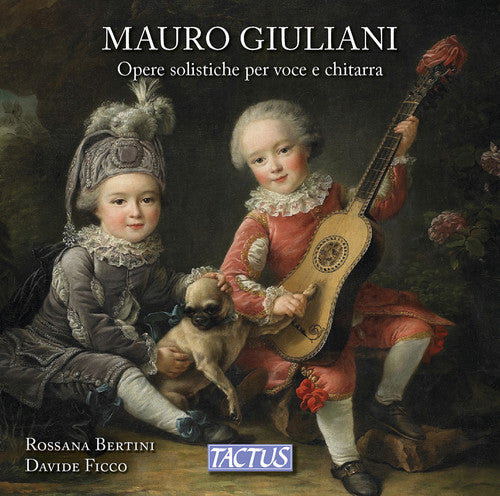 the album cover for Giuliani / Bertini / Ficco - Opere Solistiche Per Voce E Chitarra