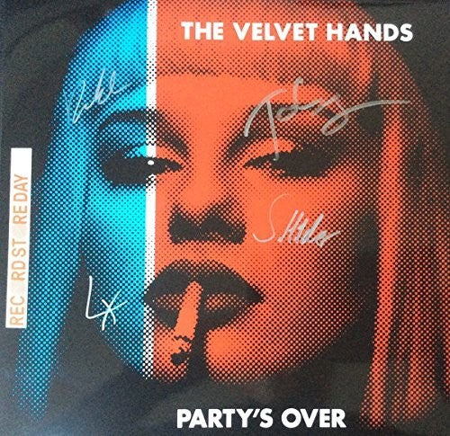 Velvet Hands - Party's Over (Blue) [Colored Vinyl] (Auto) Vinyl Record