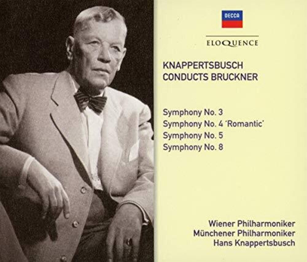 the album cover for Hans Knappertsbusch - Hans Knappertsbusch: The Decca & Westminster Bruckner Recordings