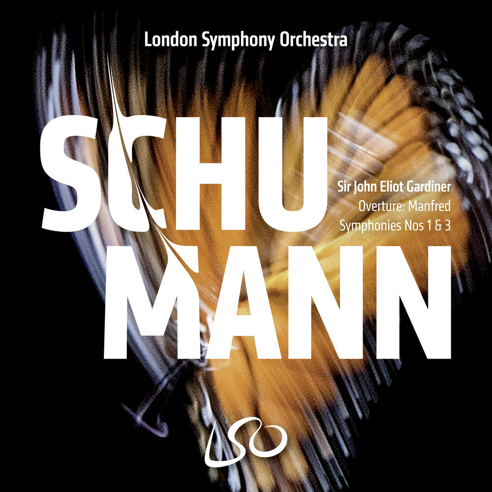 the album cover for London Symphony Orchestra / John Gardiner Eliot - Schumann: Symphonies Nos.1 & 3; Manfred Overture
