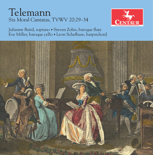 the album cover for Telemann / Baird / Schelhase - Six Moral Contatas