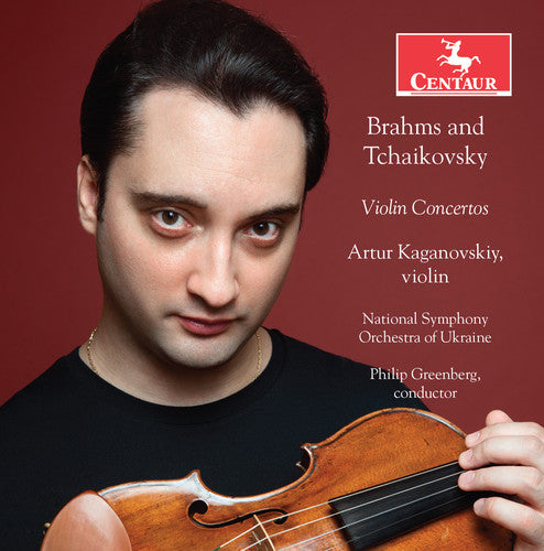 the album cover for Brahms / Kaganovskiy - Violin Concertos
