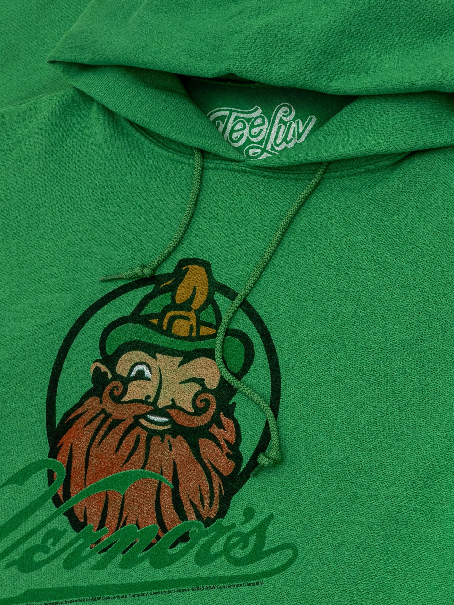 Vernor's Ginger Ale Woody Gnome Hooded Sweatshirt Hoodie Officially Licensed - Kelly Green