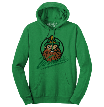 Vernor's Ginger Ale Woody Gnome Hooded Sweatshirt Hoodie Officially Licensed - Kelly Green