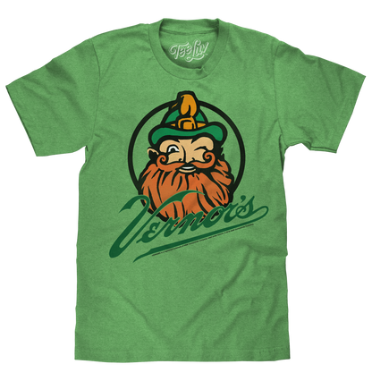 Vernor's Gnome Logo Mens T Shirt Officially Licensed Green