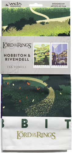 Other - Lotr: Tea Towel - Rivendell & Hobbiton 2pk - Novelties