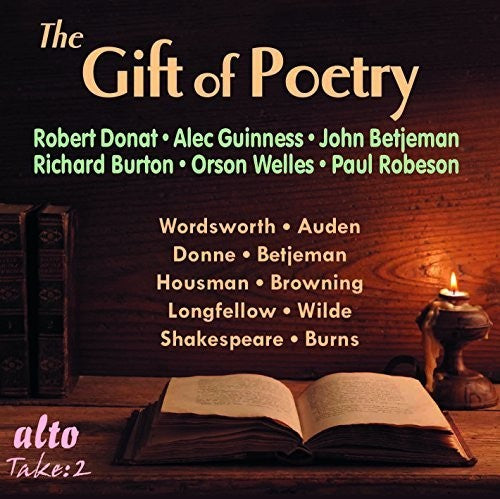 the album cover for Alec Guiness / Burton,Richard / Betjeman,John - The Gift Of Poetry