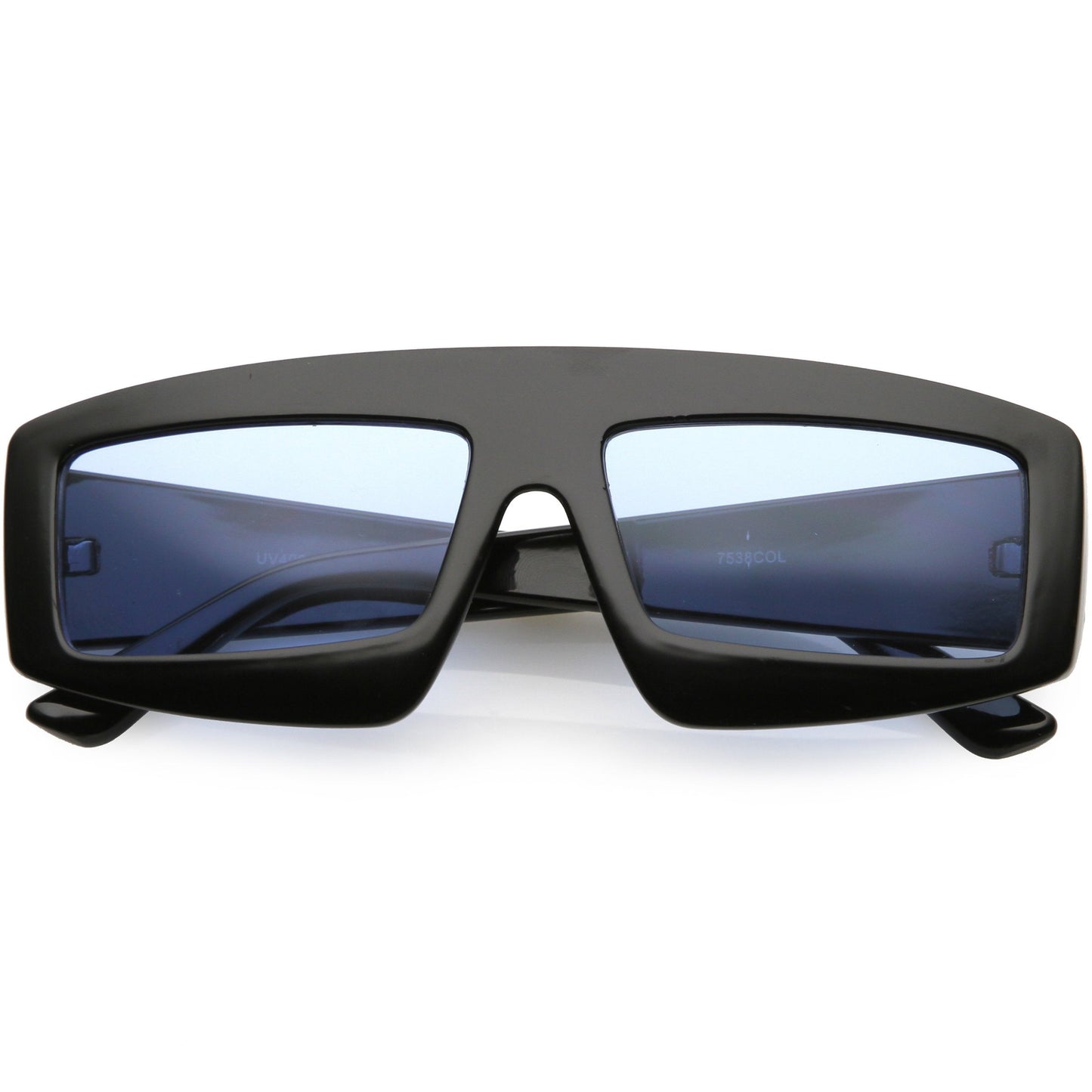 Retro Modern Rectangle Flat Lens Color Tinted Sunglasses C747