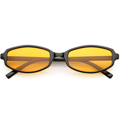 Retro Small Rectangle Color Toned Lens Sunglasses C751