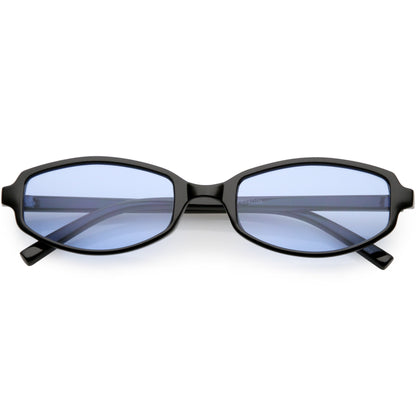 Retro Small Rectangle Color Toned Lens Sunglasses C751