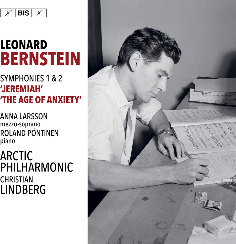 the album cover for Bernstein / Larsson / Lindberg - Symphonies 1 & 2