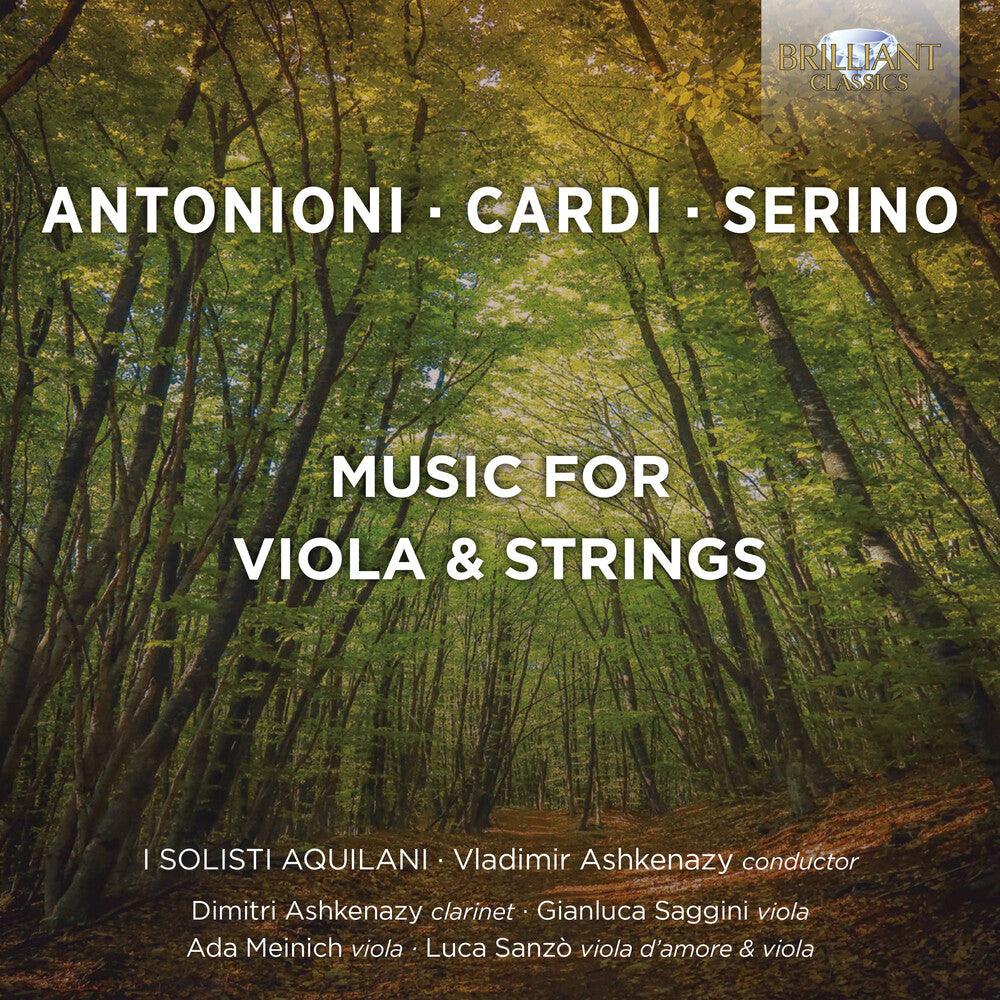 the album cover for Antonioni / Ashkenazy / Saggini - Music for Viola & Strings