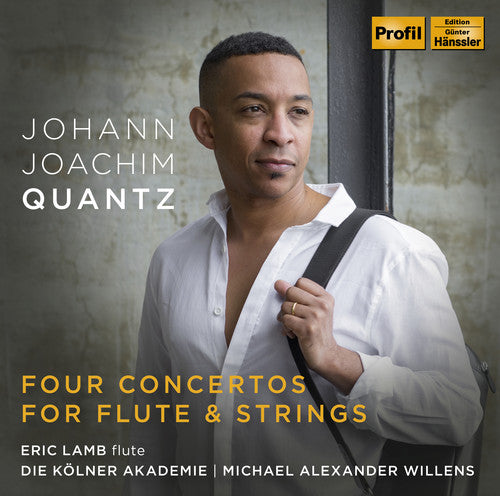 the album cover for Quantz / Lamb - Four Concertos for Flute & Strings