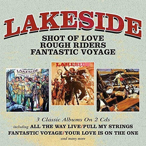the album cover for Lakeside - Shot Of Love / Rough Riders / Fantastic Voyage