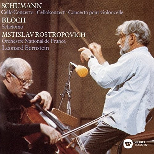 the album cover for Schumann / Leonard Bernstein - Schumann: Cello Concerto