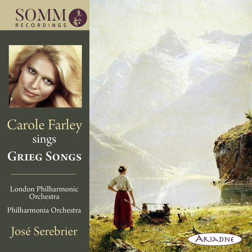 the album cover for Grieg / Farley / Philharmonia Orchestra - Carole Farley Sings Grieg Songs