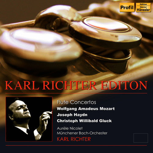 the album cover for Mozart / Haydn - Flute Concertos